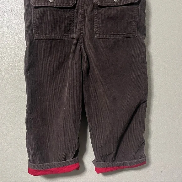 Y2K Vintage Dark Brown Corduroy Gymboree Overalls size 3T - Picture 7 of 9